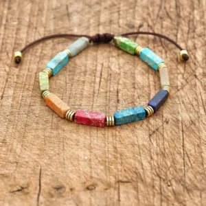 Bracelet 7 Chakras avec pierres naturelles variées
