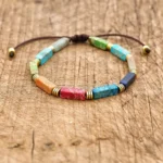 Bracelet chakras en pierres authentiques pour femme