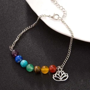 Bracelet lotus en argent pour équilibrer vos chakras