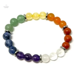 Bracelet 7 Chakras Multi-Pierres en pierres naturelles