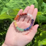 Bracelet spirituel 7 chakras avec pierres semi-précieuses
