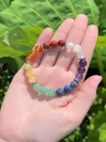 Accessoire bien-être bracelet 7 chakras en pierres