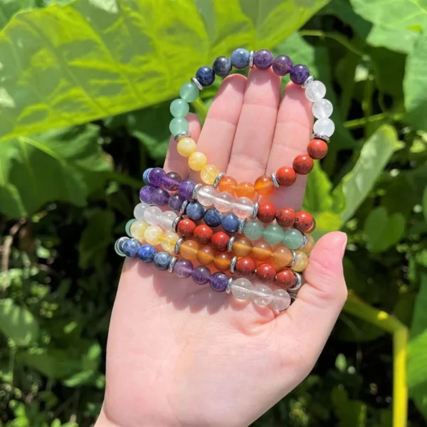 Bracelet harmonisant les énergies des 7 chakras