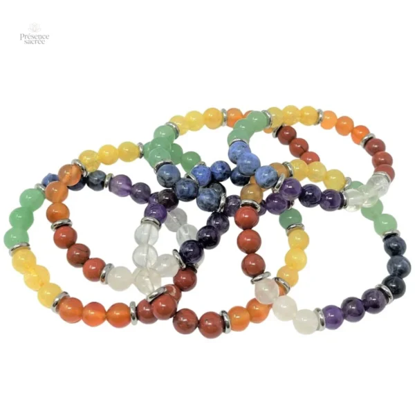 Bracelet multi-pierres pour équilibrer les chakras