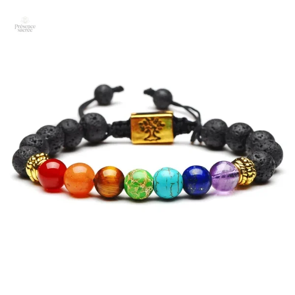 Bracelet Arbre de Vie avec pierres 7 Chakras