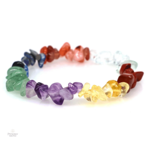 Bracelet 7 chakras en vraies pierres naturelles