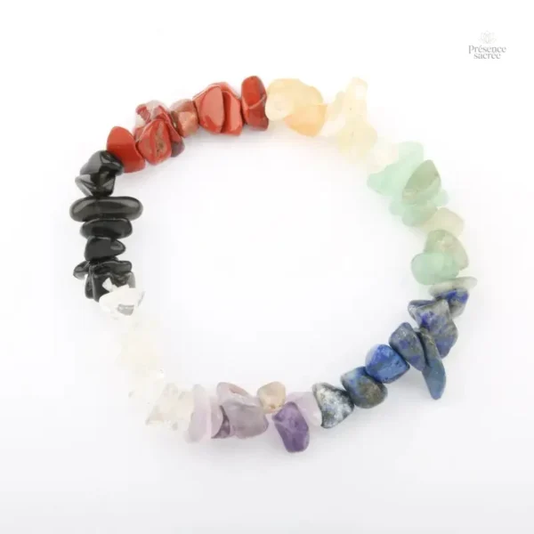 Accessoire spirituel 7 chakras avec gemmes