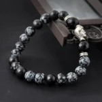 Accessoire zen : bracelet Bouddha en agate élégante