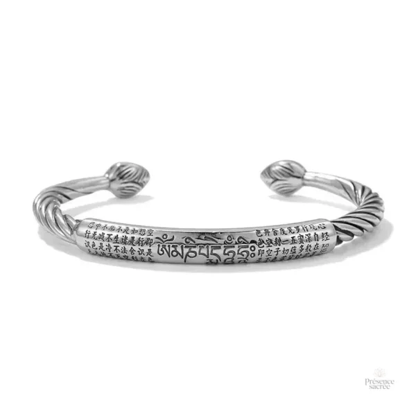 Bracelet Bouddhiste en Argent Tibétain