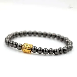Bracelet spirituel avec Bouddha et hématite
