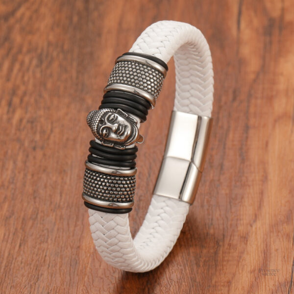 Cuir naturel pour bracelet Bouddha
