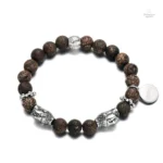 Bracelet Bouddha en Pierres de Laves