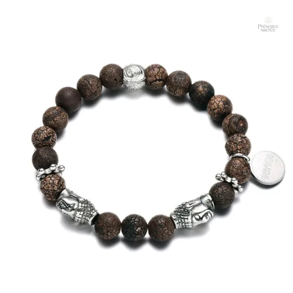 Bracelet Bouddha en Pierres de Laves