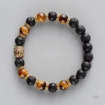 Accessoire spirituel Oeil de Tigre et Pierre de Lave