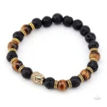 Bijou Bouddha en Oeil de Tigre pour l'équilibre et l'énergie
