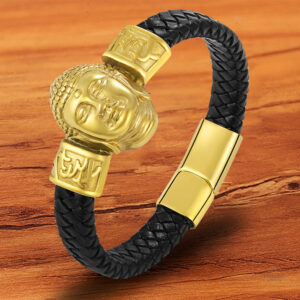 Bracelet Bouddha en or élégant et spirituel