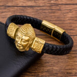 Bracelet or avec symbole Bouddha apaisant