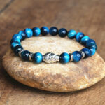Bracelet spirituel en œil de tigre et perles