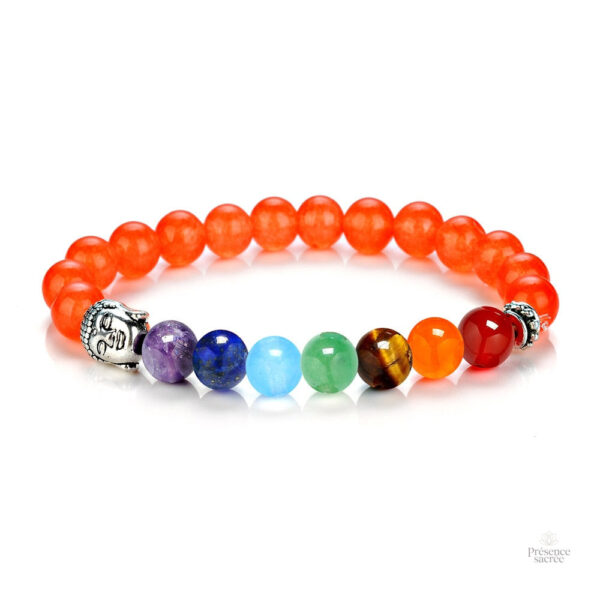 Bracelet en pierres naturelles aux couleurs variées