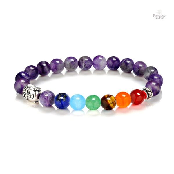 Bracelet zen en pierres colorées naturelles