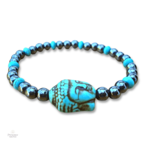 Bracelet Bouddha tibétain en pierre turquoise