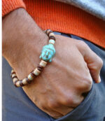 Bracelet en turquoise, symbole de paix et d'harmonie