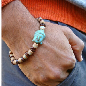 Bracelet en turquoise, symbole de paix et d'harmonie