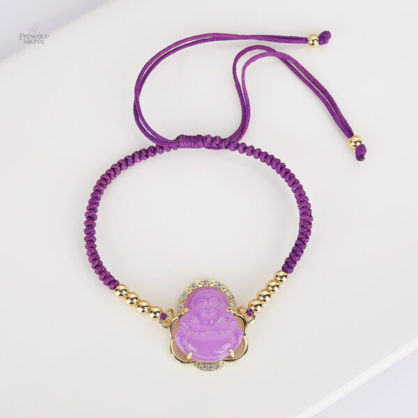 Bracelet Bouddha moderne avec détails en zircon