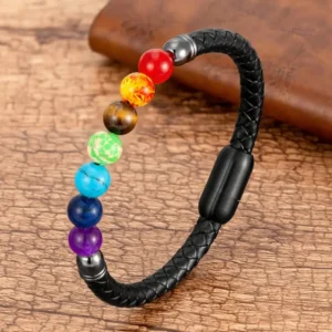 Bracelet Bouddhiste symbolisant les 7 chakras