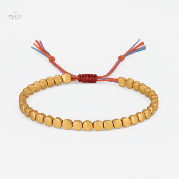 Bracelet Bouddhiste Doré élégant et spirituel