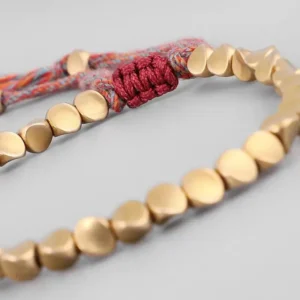 Bracelet spirituel doré, en harmonie avec les énergies