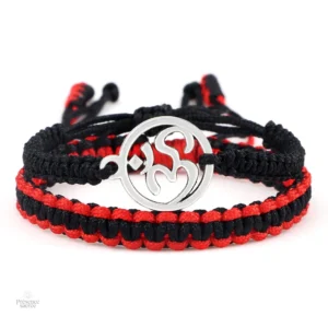 Bracelet Ohm en teinte rouge, élément de connexion spirituelle