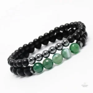Accessoire bien-être, bracelet en pierres pour couples spirituels
