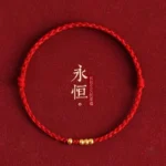 Bracelet rouge inspiré du zodiaque chinois