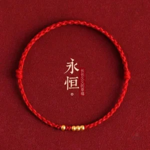 Bracelet rouge inspiré du zodiaque chinois