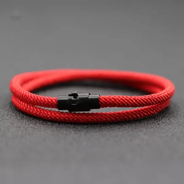 Bracelet en Cordon Rouge, style décontracté et moderne