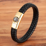 Bracelet cuir bouddha thaïlandais en style zen