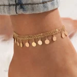 Bracelet de cheville Bouddhiste en perles naturelles