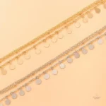 Bracelet de cheville avec design bouddhiste minimaliste