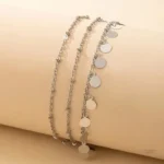 Bracelet de cheville artisanal avec touches spirituelles