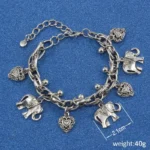 Bracelet de cheville tendance avec motif asiatique