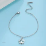 Bijou de cheville tendance fleurie