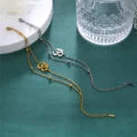 Bracelet de cheville unisexe inspiré du symbole Ohm