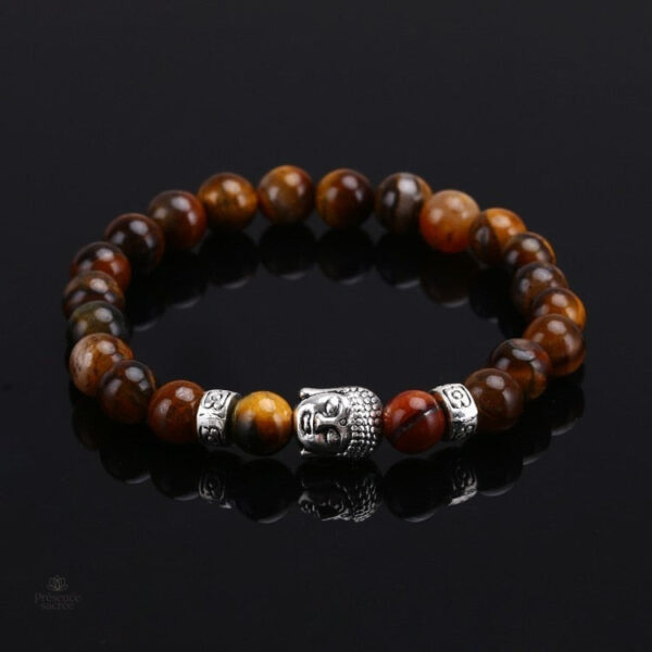 Bracelet Bouddha en perles de pierres naturelles