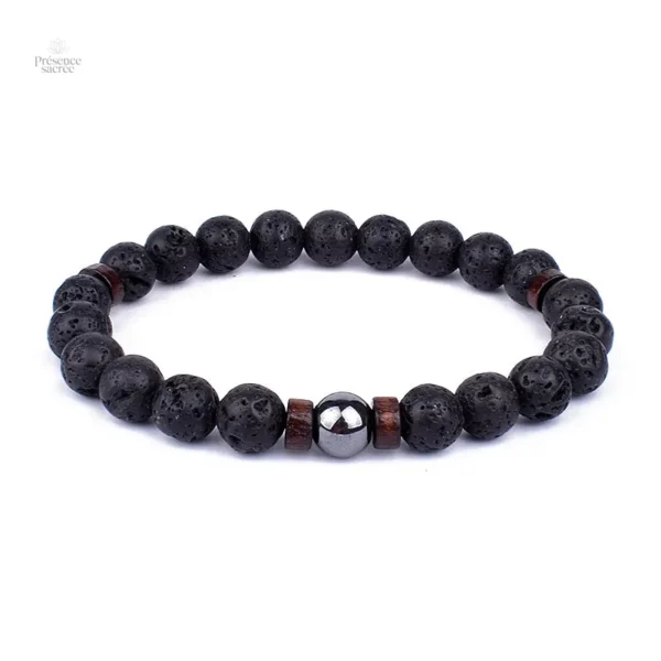 Bracelet en Lave, symbole de renaissance