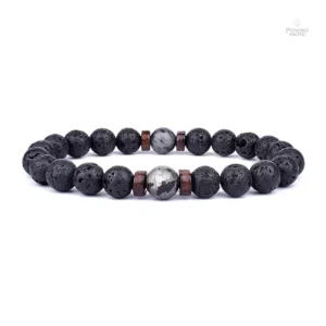 Bracelet de protection en pierre de Lave