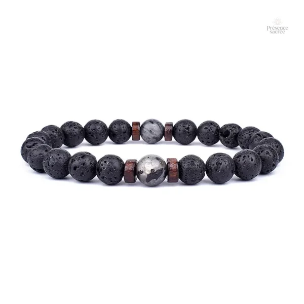 Bracelet de protection en pierre de Lave