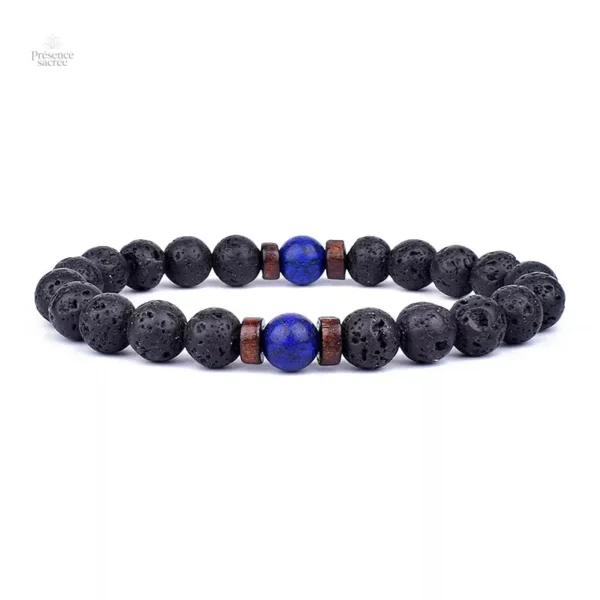 Bracelet en pierre de Lave pour l'équilibre