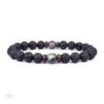 Bracelet en pierre naturelle de Lave