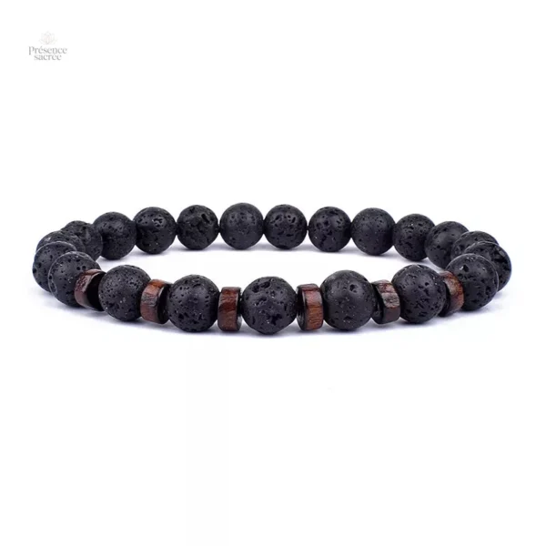 Bracelet en Lave pour le bien-être